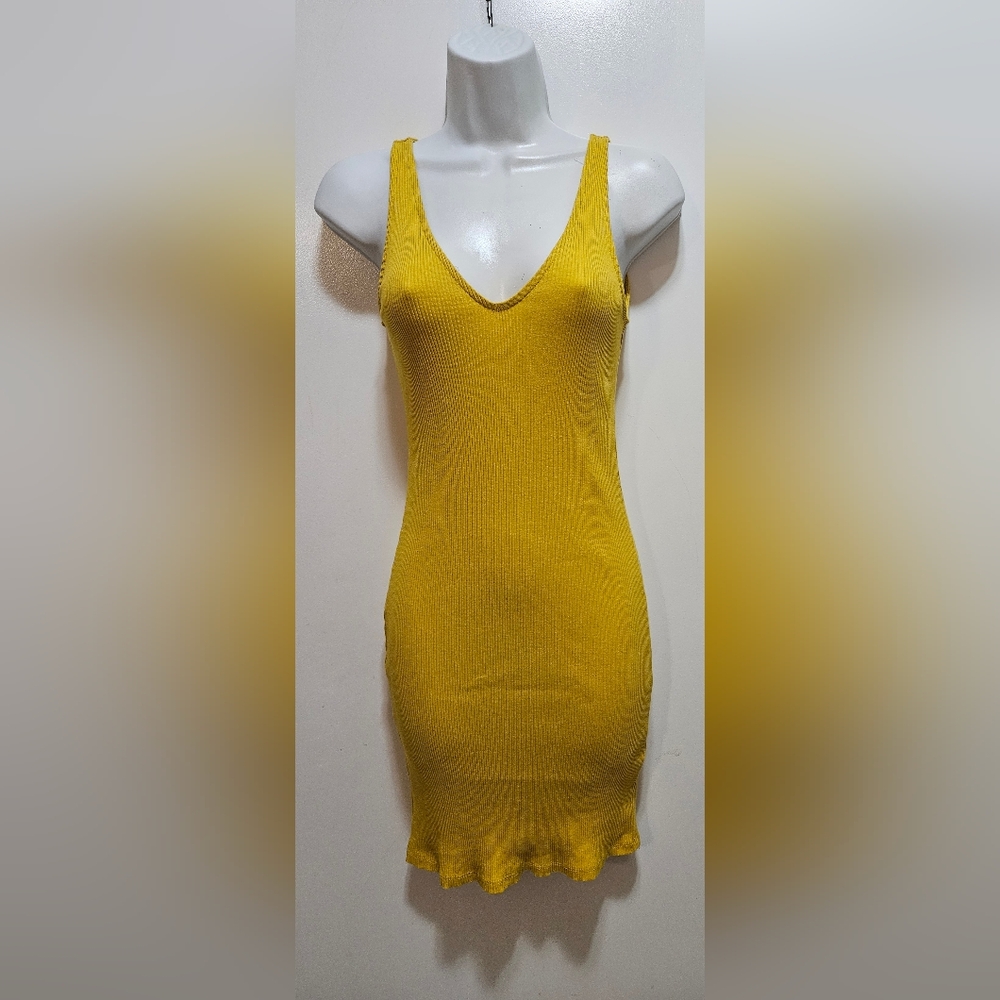 EXPRESS YELLOW DRESS XS - Picture 3 of 4